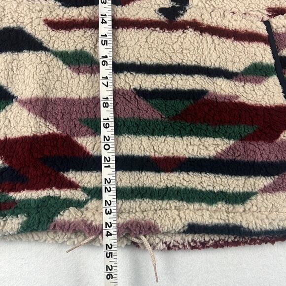 Prana Polar Escape Fleece Pullover Jacket Maroon Geo Size XL NWT Outdoor Fall - Picture 6 of 8